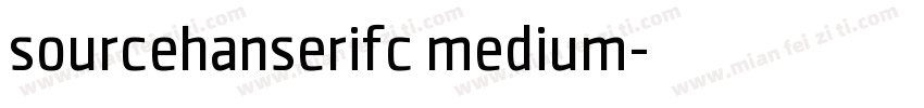 sourcehanserifc medium字体转换